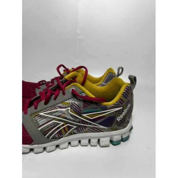 Reebok RealFlex Womens Size 7.5 Pink Multicolor. - Picture 4 of 12